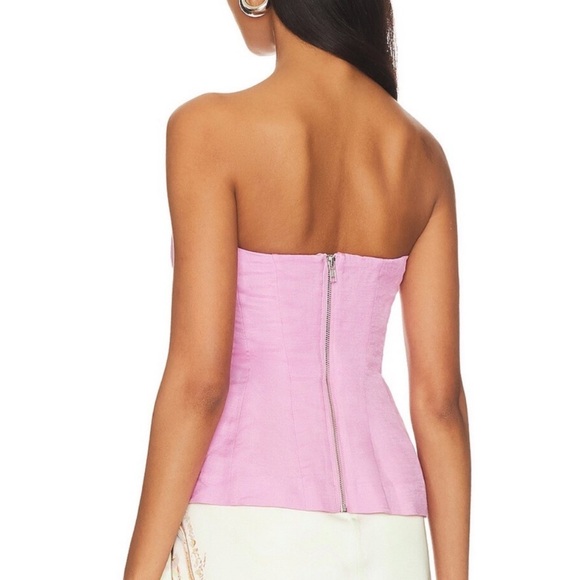L'Academie Pink Strapless Top xs - Picture 3 of 5